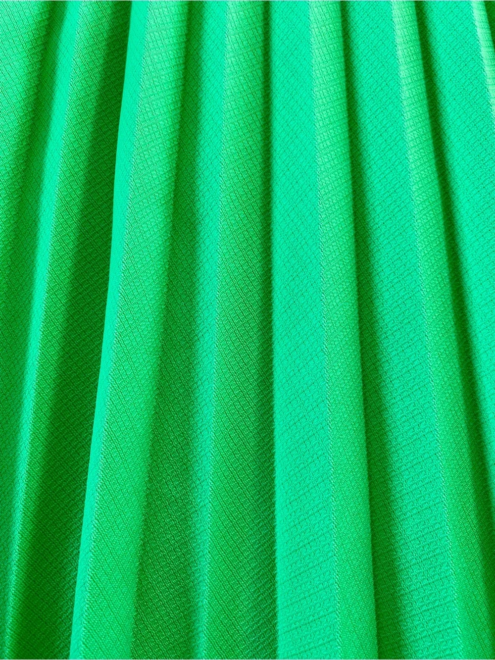 70s Pleated Green Skirt